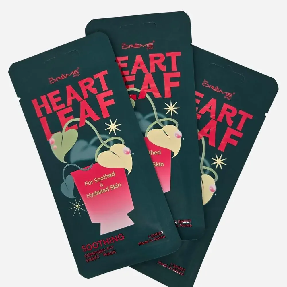 The Creme Shop Heart Leaf soothing sheet mask